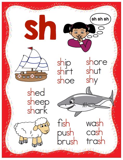 Consonant Digraphs Examples