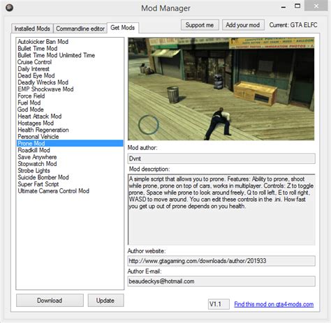 Mod Manager V22 Mod Installer Grand Theft Auto Iv Gamewatcher