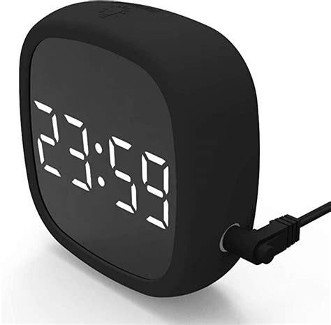 Lnddp Digital Travel Alarm Clock Compact Battery Usb