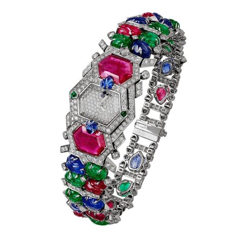 Tutti Frutti High Jewelry Watch By Cartier Diamond Pendants Designs