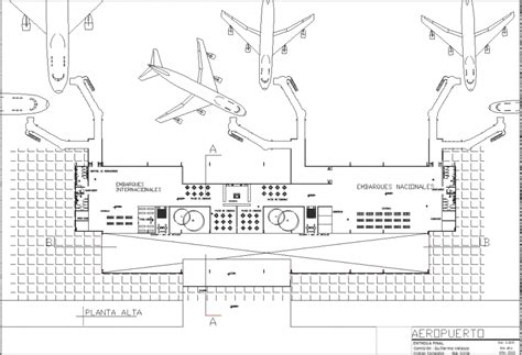 An Airport Plan With Detail Dwg File Cadbull