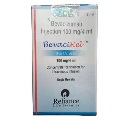 Reliance Lifesciences Bevacirel 100mg Bevacizumab Dosage Form