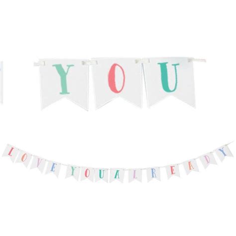 Mini Love You Already Pennant Banners 2ct Party City