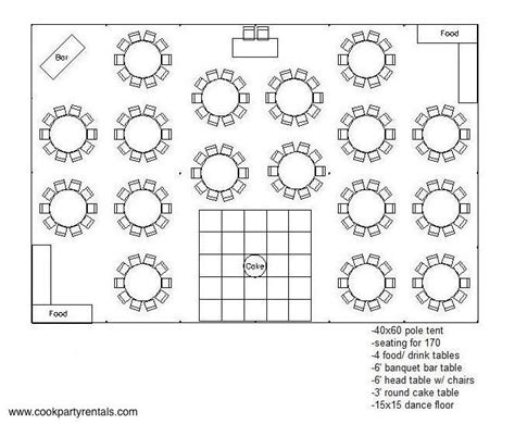 40 X 60 Tent Layout 2 And Seating Wedding Reception Layout Wedding