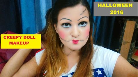Creepy Doll Halloween Makeup Tutorial 2016 Youtube
