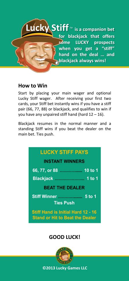 Lucky Stiff Blackjack Wizard Of Odds