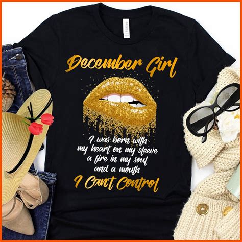 December Girl Birthday T Shirt December T Shirtdecember Etsy