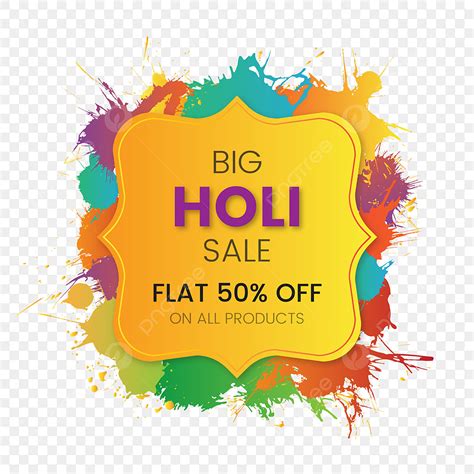 Big Sale Promotion Vector Design Images Special Big Holi Sale