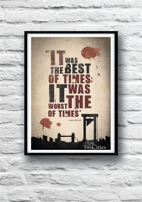 Dickens Tale Of Two Cities Quotes - A Tale of Two Cities poster Quote Poster Charles Dickens
