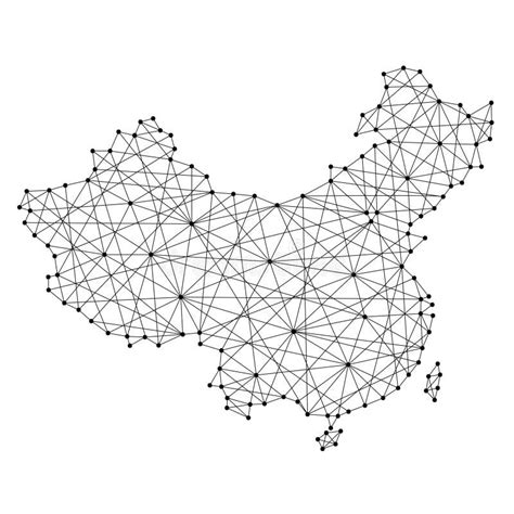 China Map Dots Stock Vector Illustration Of Chinese 11005878