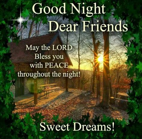 Good Night Dear Friends Good Night Blessings Good Night Dear Friend