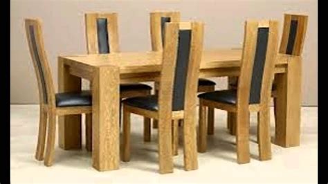 This dining chair is made from solid oak. DINING TABLE AND CHAIRS - YouTube