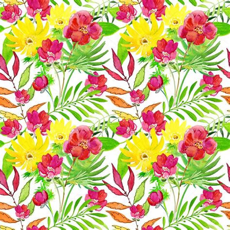 Tropical Floral Print — Stock Photo © Olies 86962132