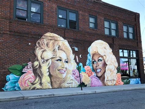 Asheville Mural Rupaul And Dolly Parton By Gus Cutty Longlistshort