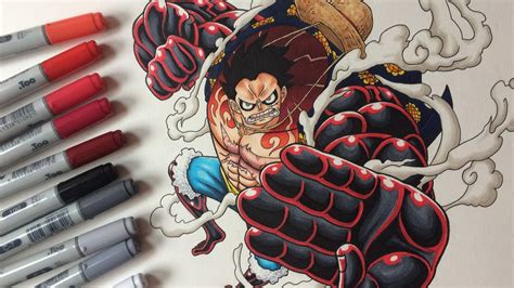 Of course, luffy can still use it against weaker enemies. Drawing Monkey D. Luffy Gear 4 - One Piece - YouTube