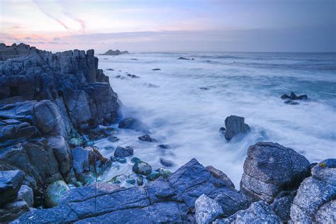 Pacific Grove California Waves Long Exposure 7300 X 4872 Pacific