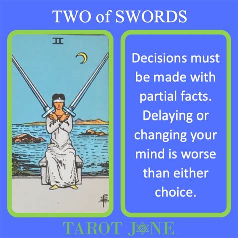 Two Of Swords Tarot Jane