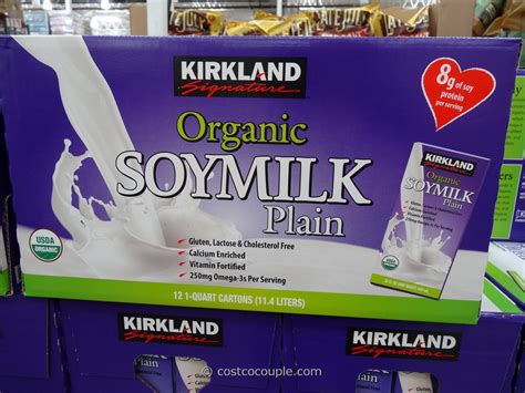 In some cases, manufacturers add vitamin d and calcium to this type of milk to produce a beverage similar in nutrition to milk but without any lactose risks. Kirkland Signature Organic Plain Soy Milk
