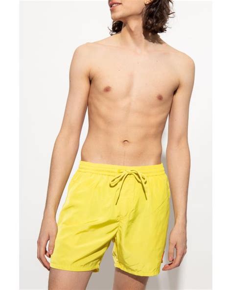 Diesel Rubber Bmbx Caybay X Swim Shorts In Yellow For Men Lyst