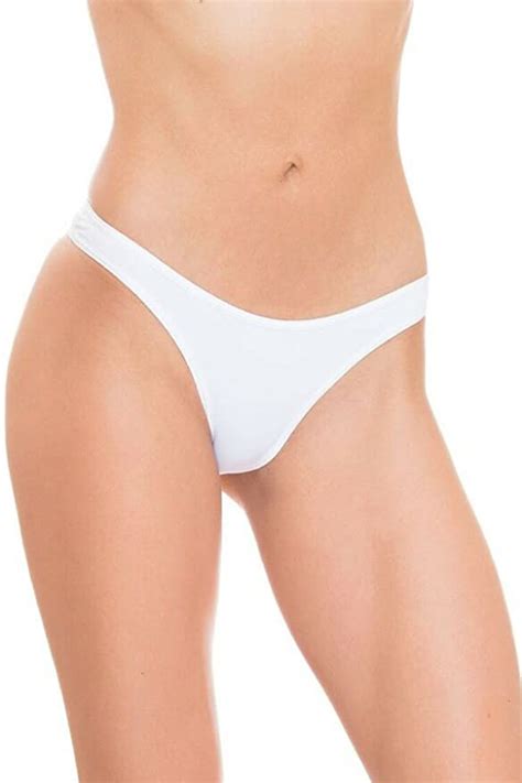 gb intimates white brazilian tanga v cut underwear cheeky panty sexy women s panties small at