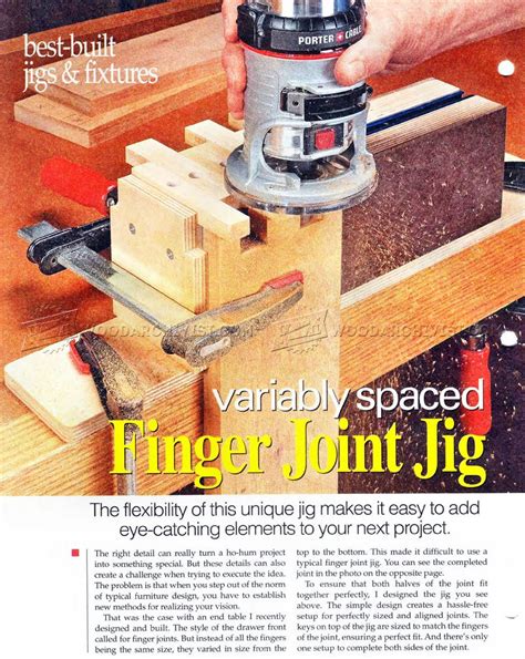 Finger Joint Jig Plans Woodarchivist