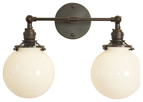 Cottage bathroom lighting ideas pogot bietthunghiduong co. Sager Modern Farmhouse Vanity 2-Light - Industrial ...