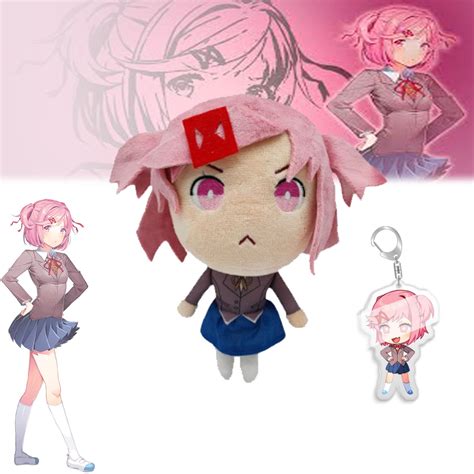 Buy Hzc Doki Doki Literature Club Plush Toys Comes With The Same Character Keychain Cute Ddlc