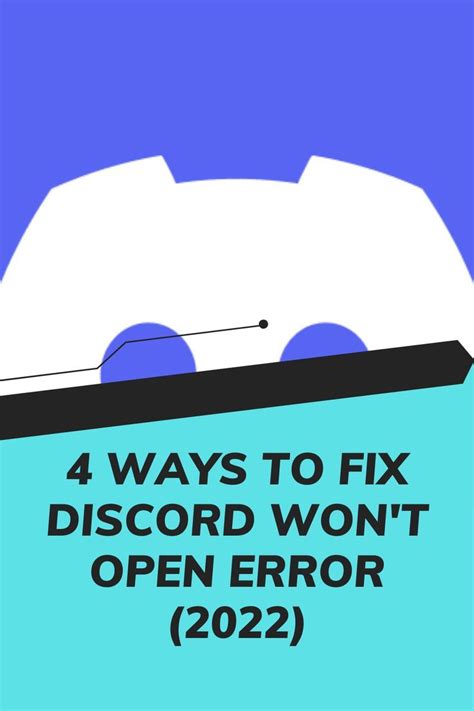 4 Ways To Fix Discord Wont Open Error 2022 In 2022 Discord Fix It