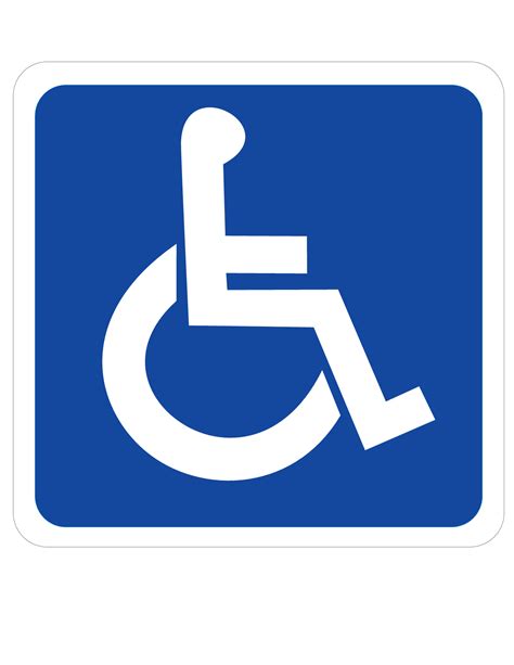 Printable Handicap Sign Clipart Best