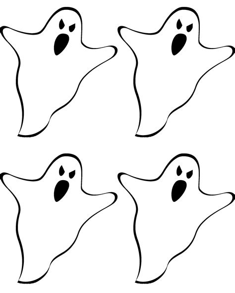 Ghost Template Halloween Ghosts Halloween Printables