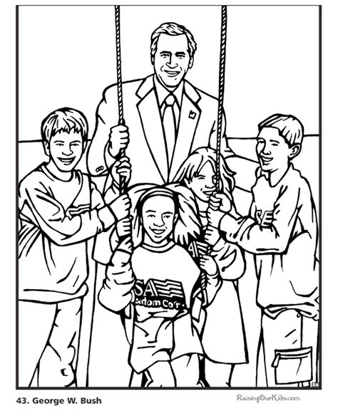 Hello people, our todays latest coloring picture that you can have fun is how to color wolf hiding behind bush coloring page, published in wolf category. Free printable President George W. Bush coloring pages ...