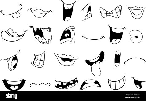 Anime Mouth Outline