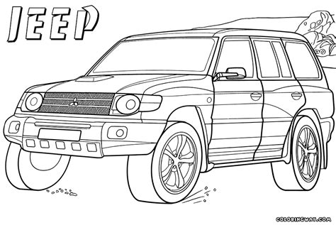 Black cherry pearl 1993 grand cherokee. Jeep coloring pages | Coloring pages to download and print