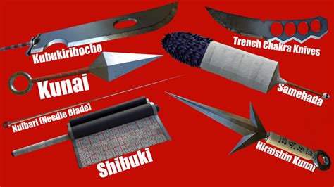 Im Working On Some Naruto Weapon Models For A Mod For A Vr Game Called