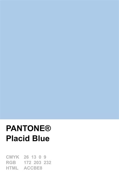 Pantone 2014 Placid Blue Pantone Colour Palettes Pantone Color