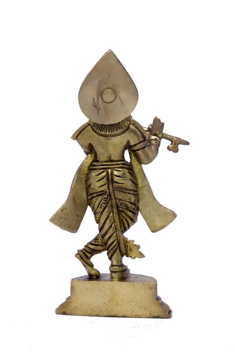 Buy Statuestudio Brass Standing Hindu God Krishna Idol For Home Décor