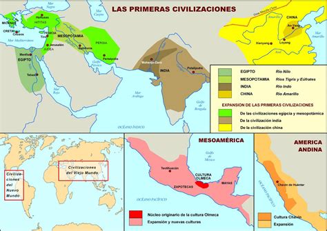 Mapa De Las Civilizaciones Agricolas Tados