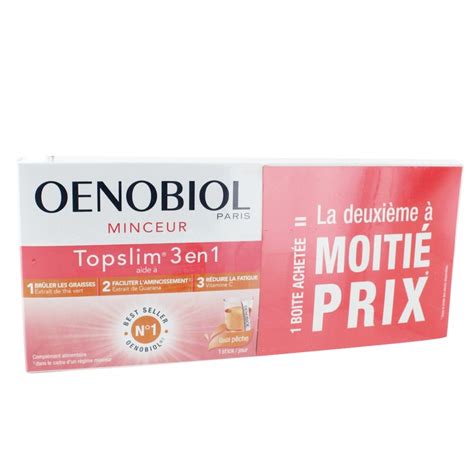 Oenobiol Top Slim 3 En 1 Stick Gout Peche Lot De 2 Easypara