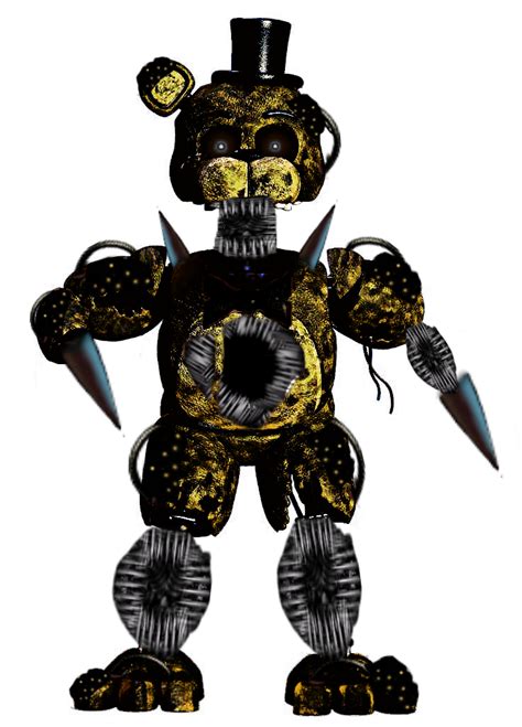 Twisted Ignited Golden Freddy By Officalspringfox On Deviantart