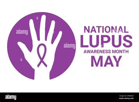 National Lupus Awareness Month May Holiday Concept Template For