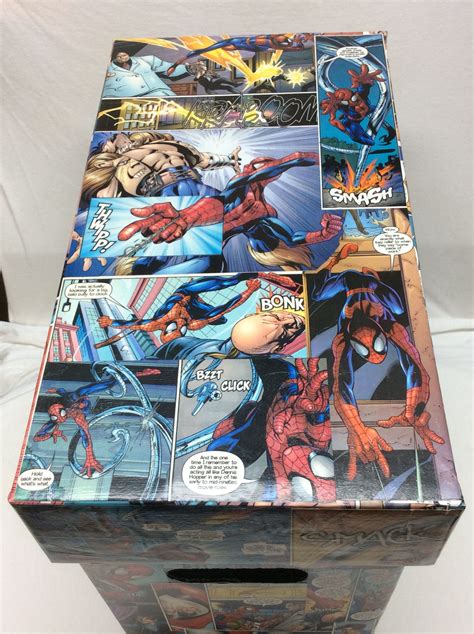Custom Spider Man Decoupage Comic Book Storage Box Etsy