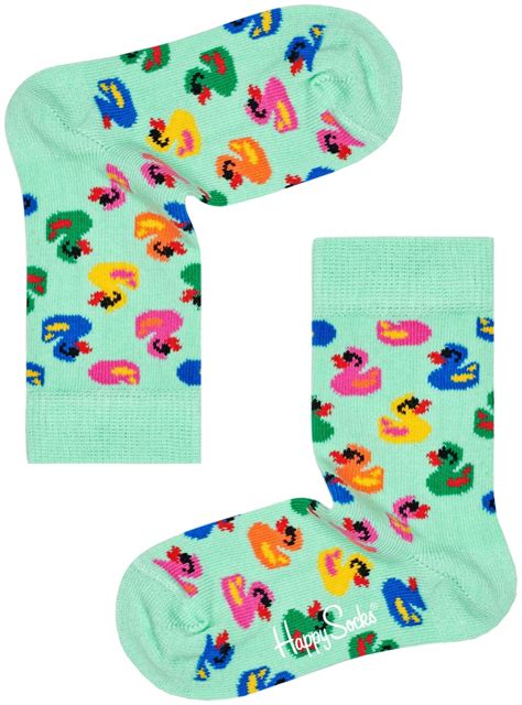 Groene Happy Socks Sokken Kids Rubber Duck Sock Omoda