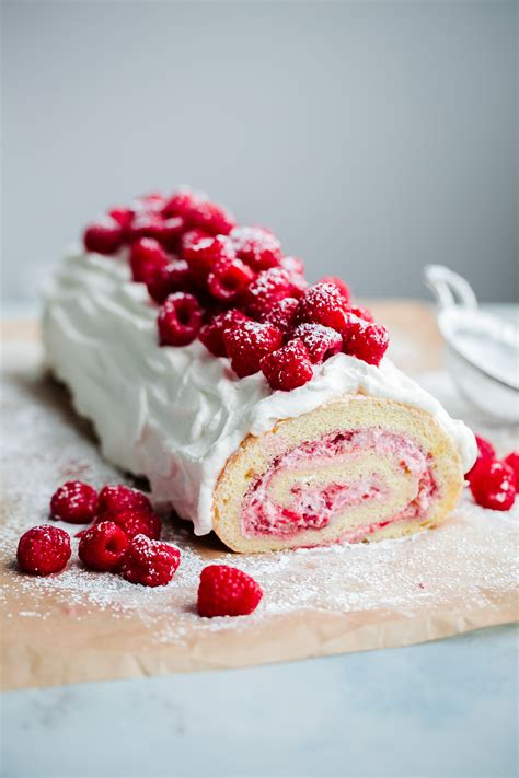 Fruits are beautiful and refreshing but when they are carved or just arranged in a different way, they look beautiful. Raspberry Roll Cake - A Beautiful Plate
