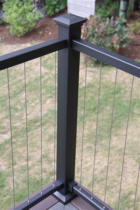 Fortress Cable Railing Structural Post Deck Railing Design Railings