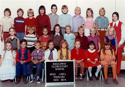Miss Janice Abels First Grade 1973 1974 Vintage School Elementary