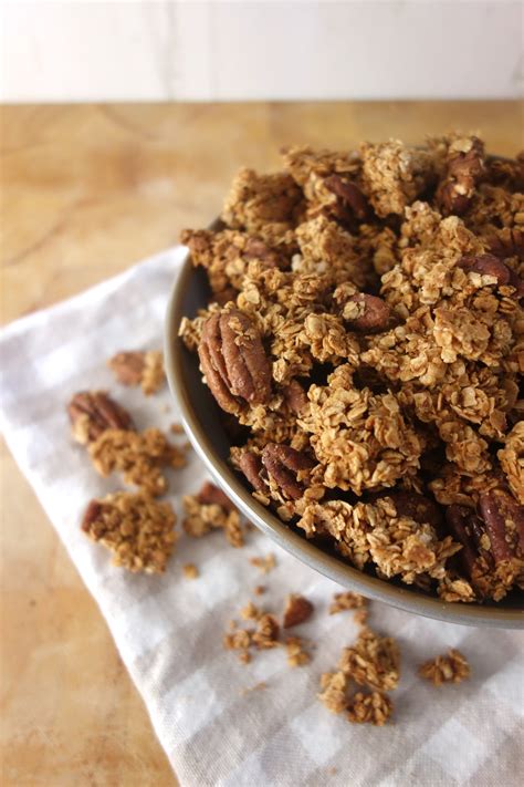 Cinnamon Maple Pecan Granola A Dash Of Ginger