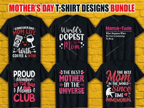 Mom Day T Shirt Design Bundle Mom Day Shirt Design Bundle