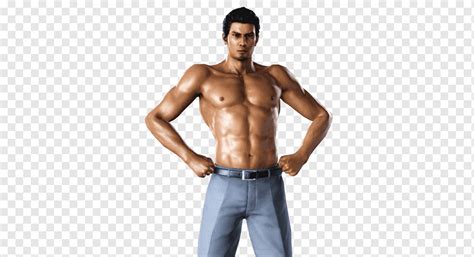 Kazuma Kiryu Barechestedness الخصر الصدر الكتف بما فيه الكفاية منعش