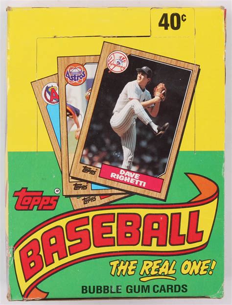 Produced cards from 1933 to 1941 and by this time the baseball card industry took on a life of its. 1987 Topps "The Real One" Bubble Gum Baseball Cards Box with (36) Packs | Pristine Auction