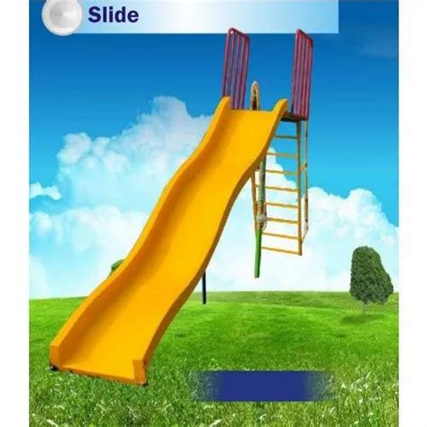 Yellow Fibreglass Playground Straight Slide At Rs 20000 In Ghaziabad